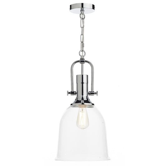 Nolan Clear Glass Pendant - London Lighting - 1