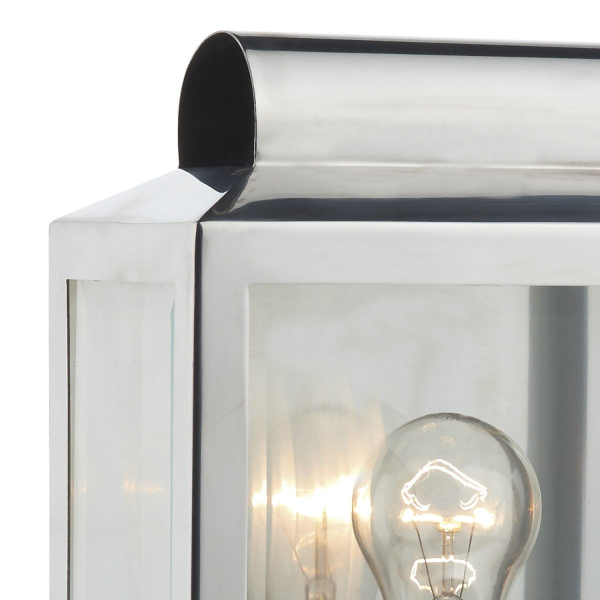 Notary Stainless Steel Rectangle Wall Bracket - London Lighting - 3