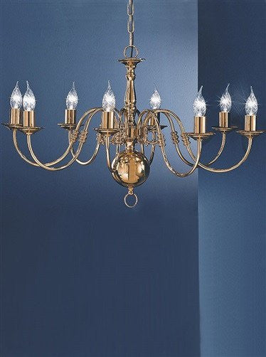 Delft 8 Arm Ceiling Light - London Lighting - 1