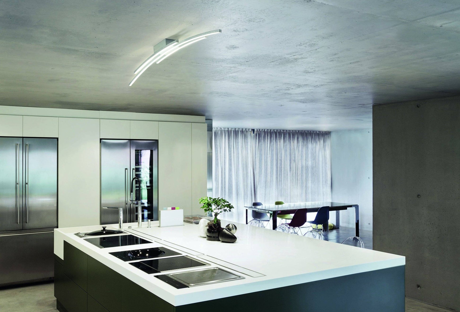 Grossmann Piano 78-765-072 Aluminium Ceiling Light