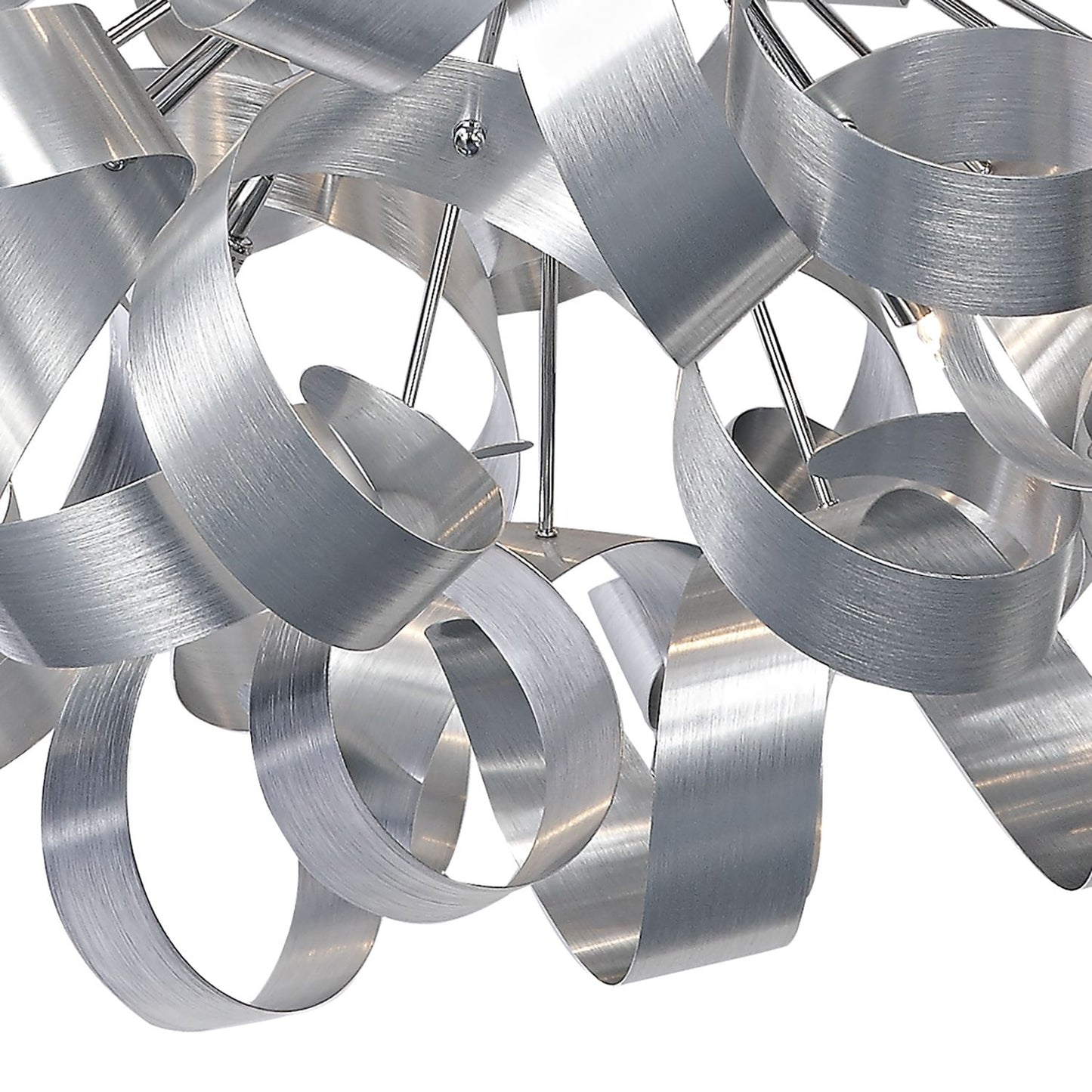 Becontree Brushed Aluminium 12 Light Pendant - ID 7016