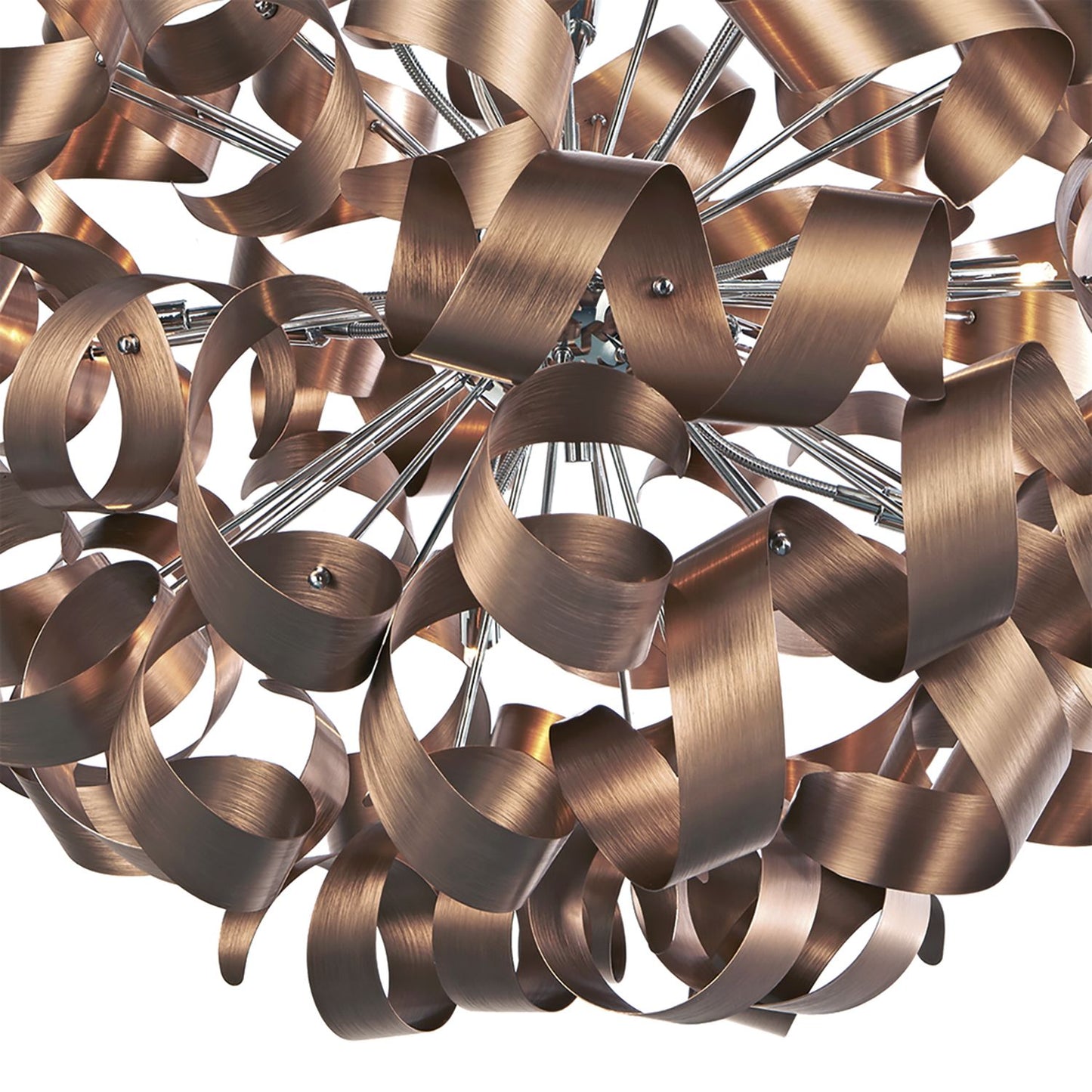 Becontree Brushed Copper 12 Light Pendant - ID 5221