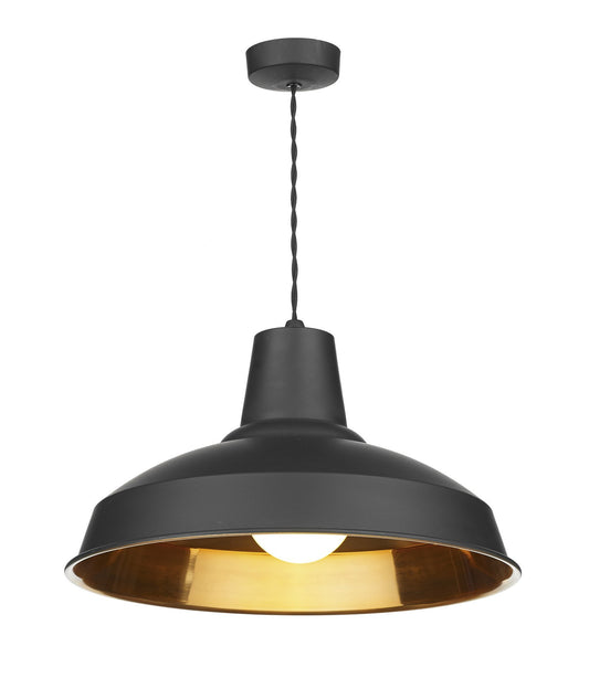 Reclamation Black Lamp Ceiling Light - London Lighting - 1