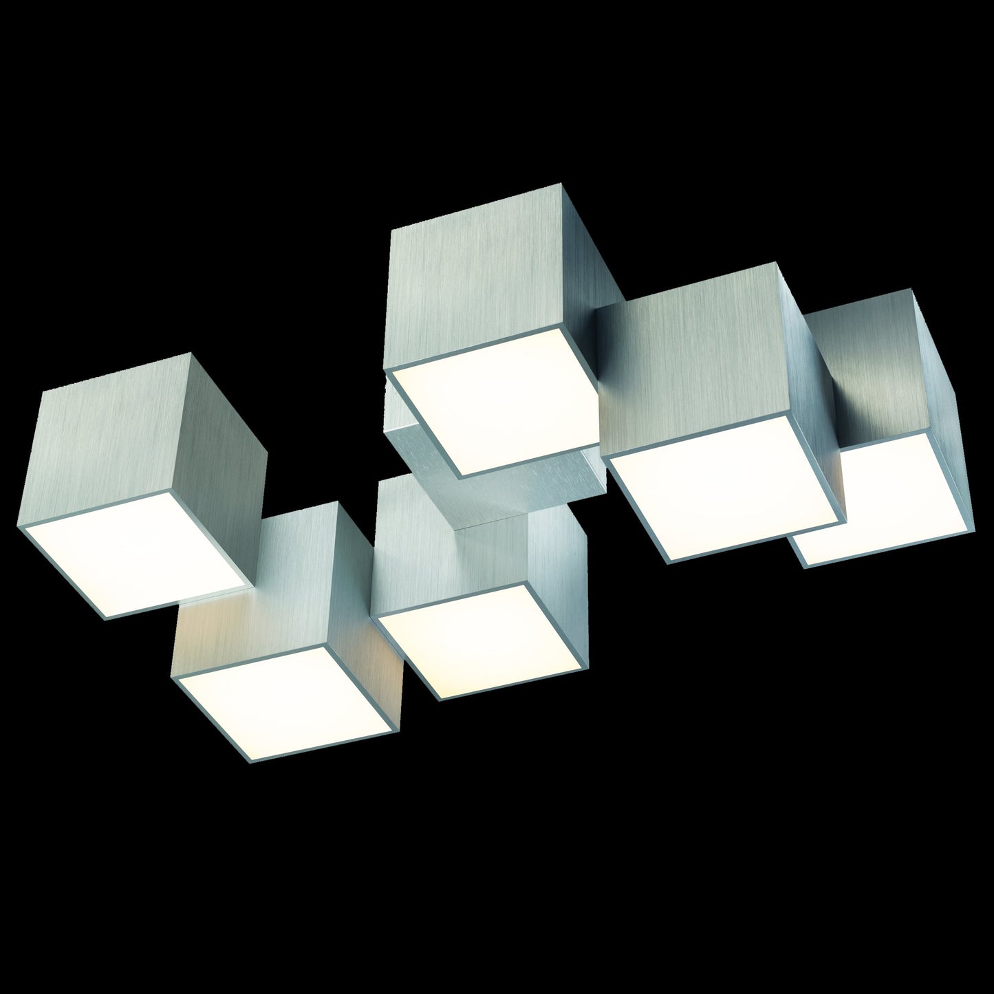 Grossmann Rocks Six Lamp Flush Ceiling Light - Colour Options ID 7059 7624