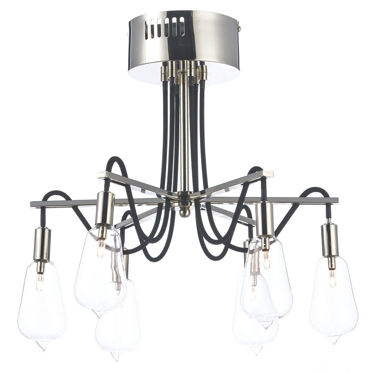 Scroll 6 Lights Semi-Flush - London Lighting - 1