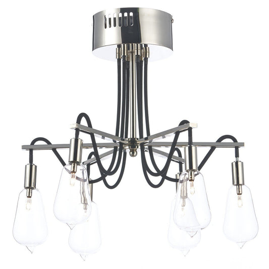 Scroll 6 Lights Semi-Flush - London Lighting - 1