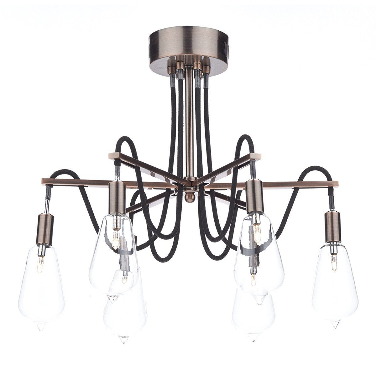Scroll 6 Lights Semi-Flush - London Lighting - 6