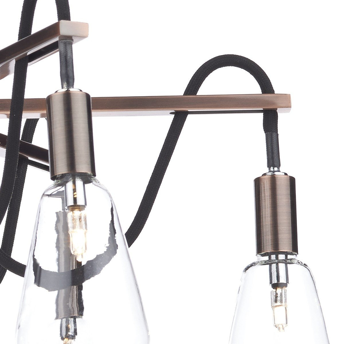 Scroll 6 Lights Semi-Flush - London Lighting - 9