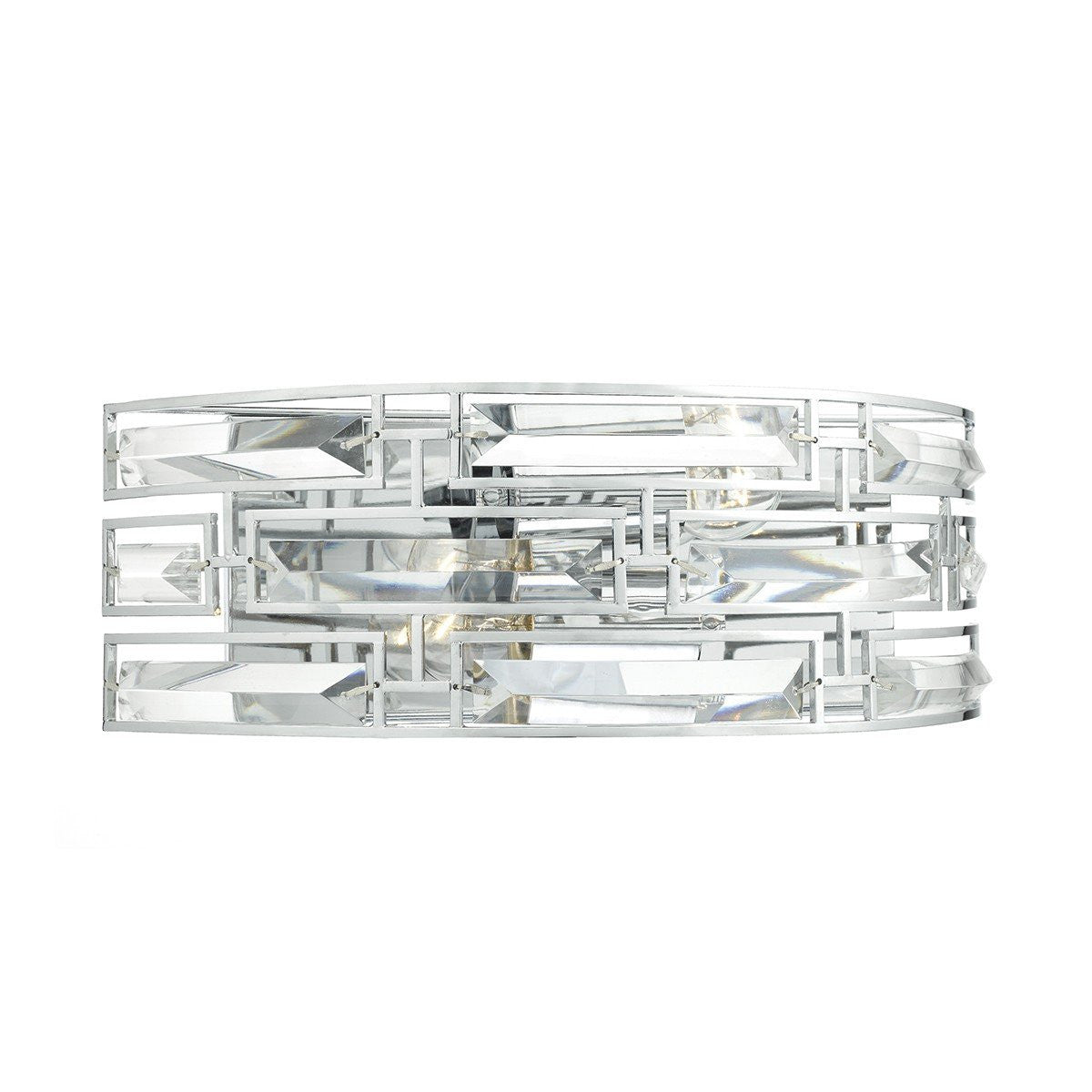 Seville 2 Light Crystal Wall Light - London Lighting - 1