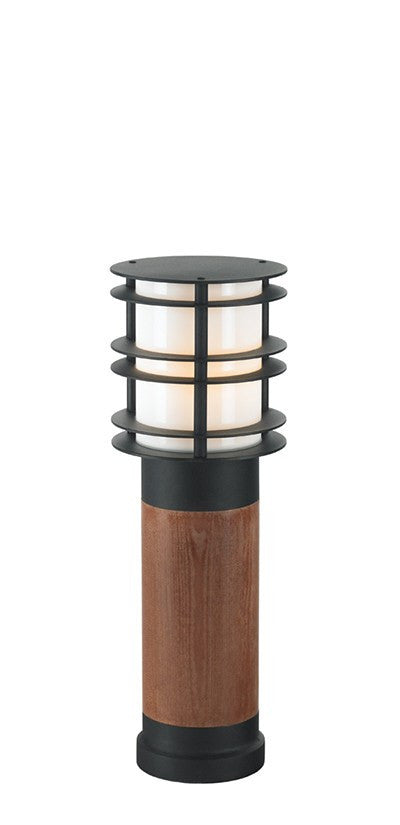 Stockholm Medium Wooden Bollard - London Lighting - 1