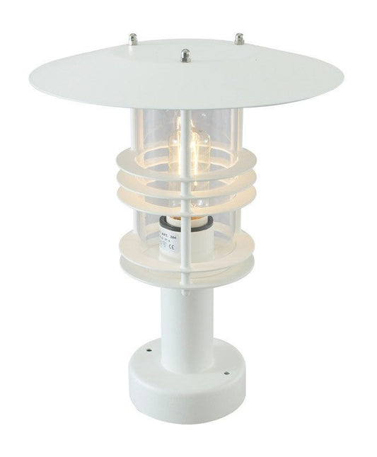 Stockholm White Pedestal Light - London Lighting - 1