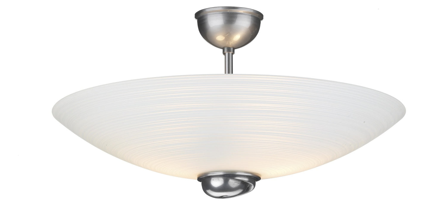 Swirl Pewter Chrome Lamp Ceiling Light - London Lighting - 1