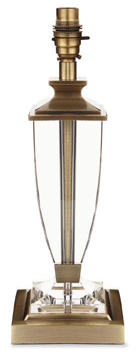 Laura Ashley Carson Medium Antique Brass and Crystal Table lamp - ID 10695