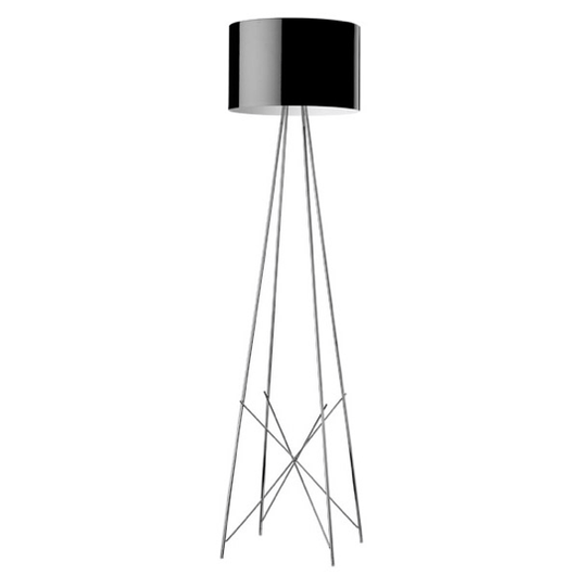 FLOS Ray F2 Large Floor Lamp  - Black Metal - London Lighting - 1