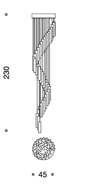 IDL Armonia Spiral Suspension - London Lighting - 3