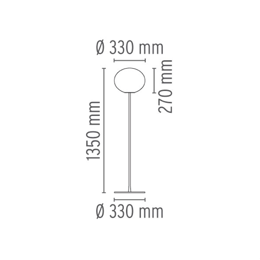 FLOS Glo-Ball F1 Floor Lamp - London Lighting - 3