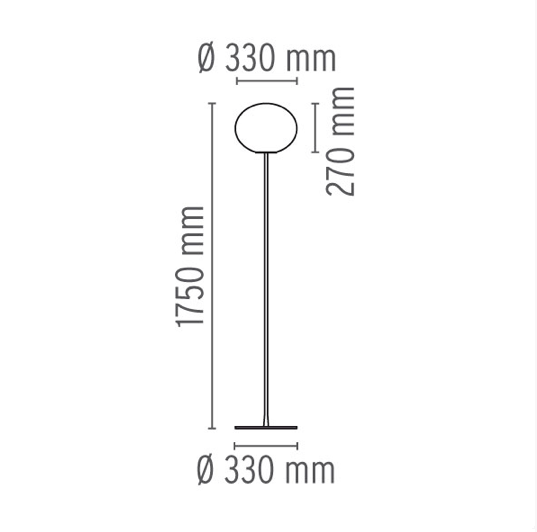 FLOS Glo-Ball F2 Floor Lamp - London Lighting - 3