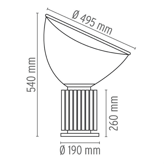 FLOS Taccia LED Table or Floor Lamp - London Lighting - 5