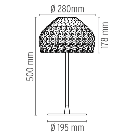 FLOS Tatou T1 Grey-Ochre Table Lamp - London Lighting - 3