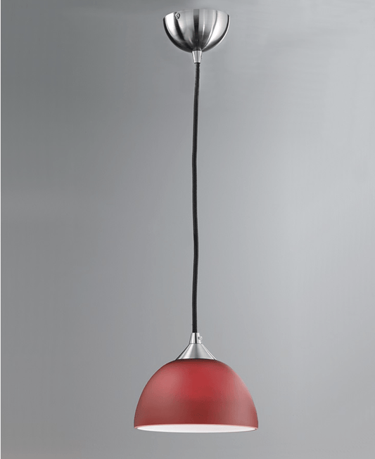Golspie Small Red Glass Single Pendant - ID 4876