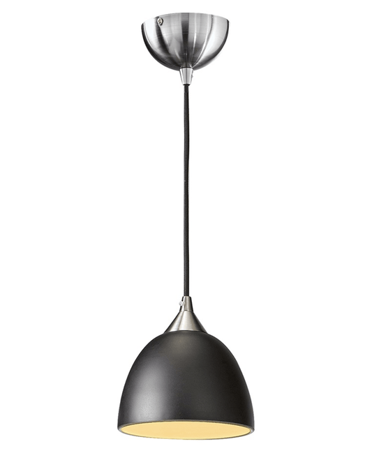 Golspie Small Black and Gold Glass Single Pendant - ID 4820