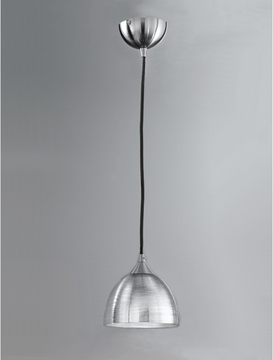 Golspie Small Spun Glass Silver Pendant - ID 4781