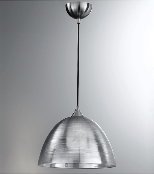Golspie Medium Spun Glass Silver Pendant - ID 4819