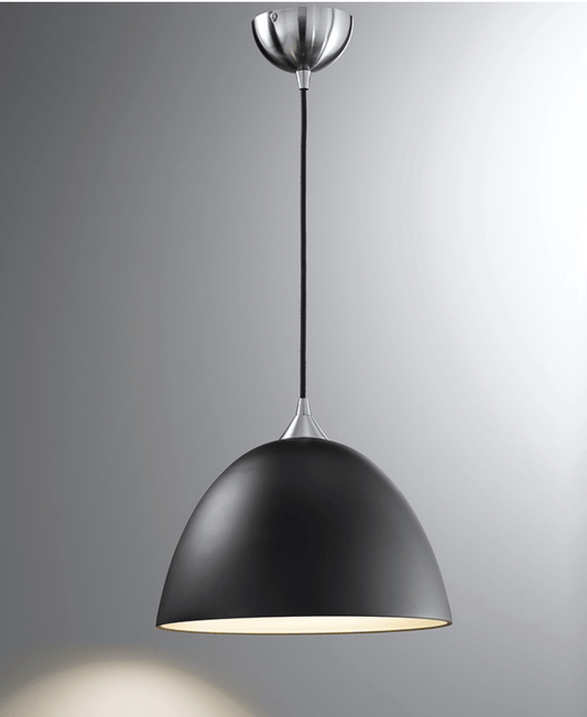 Golspie Medium Black and Gold Glass Single Pendant - ID 4907