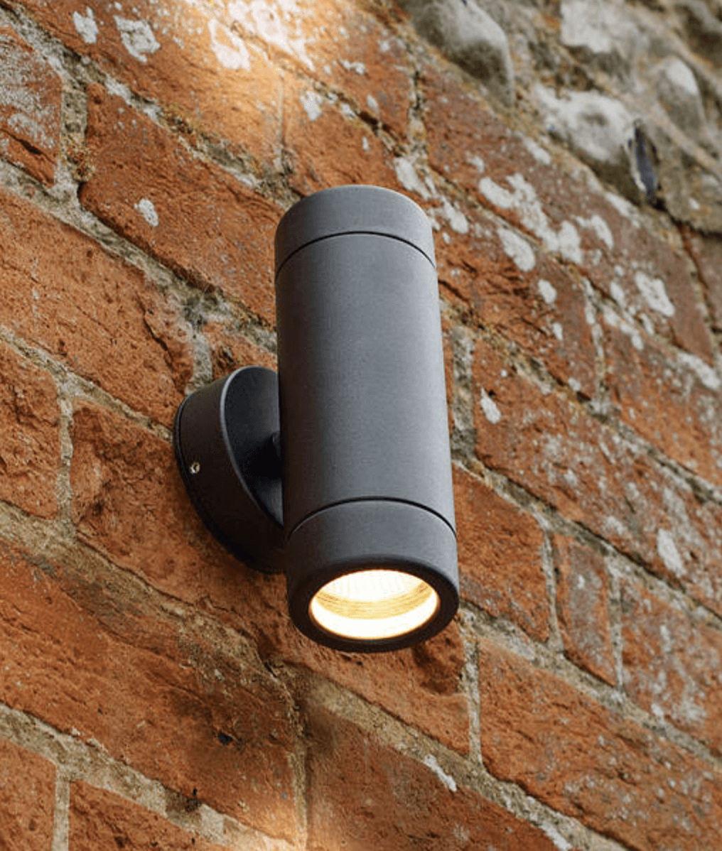 Aluminium Black Powder-Coated Up/Down Outdoor Wall Light - ID 6625