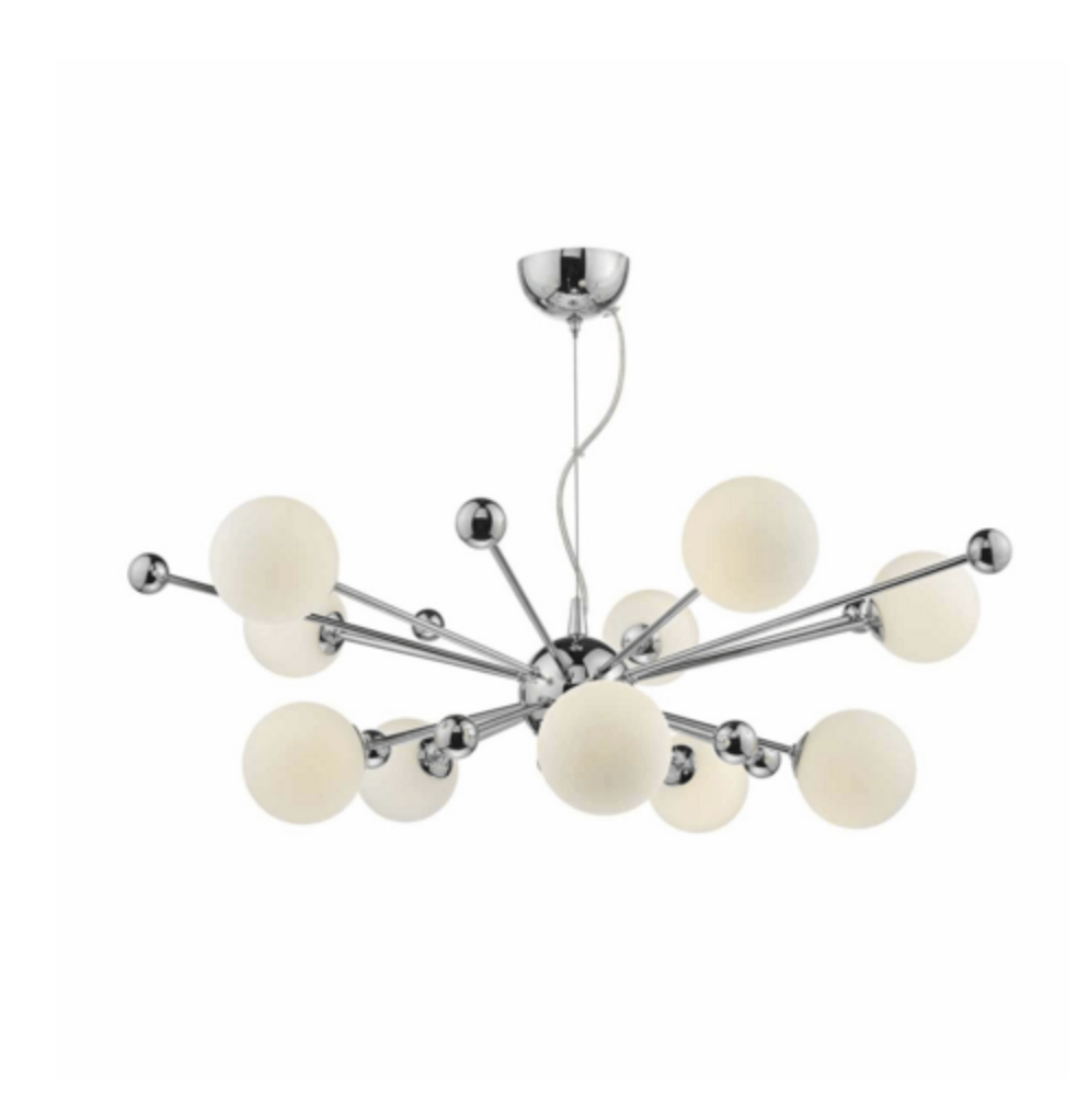 Greenwich Polished Chrome 10 Arm Pendant - ID 6808