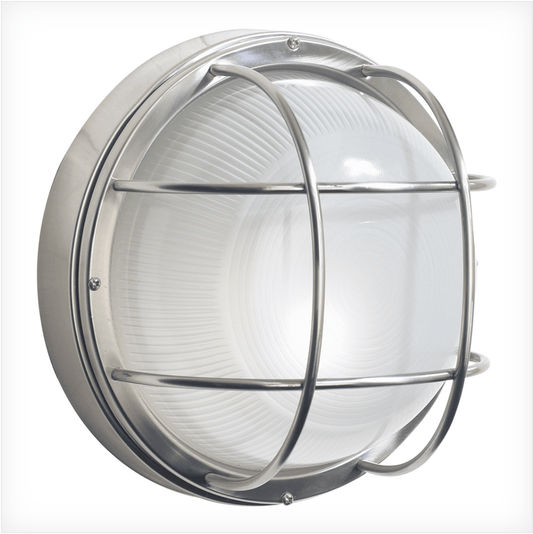 Bellingham Stainless Steel Exterior Round Wall Light - ID 6201