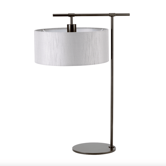 Climping Bronze and Grey Table Lamp - ID 8087