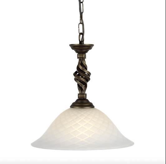 Woolwich Black/Gold Single Pendant - ID 8293