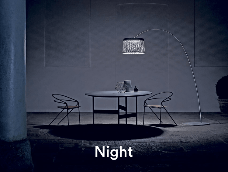 Foscarini Twiggy Grid Outdoor Arc Floor Lamp - Colour Options – London ...