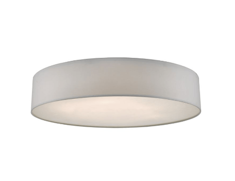 Haldane 6 Lamp Flush Ceiling Light In Ivory - 8949