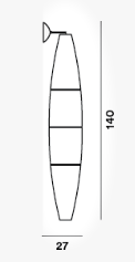 FOSCARINI HAVANA WALL LIGHT ID 9184
