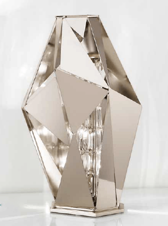 IDL Crystal Rock Large Table Lamp - London Lighting - 1