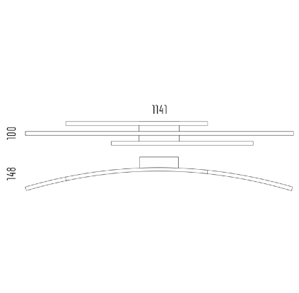 Grossmann Piano 78-765-072 Aluminium Ceiling Light - London Lighting - 2