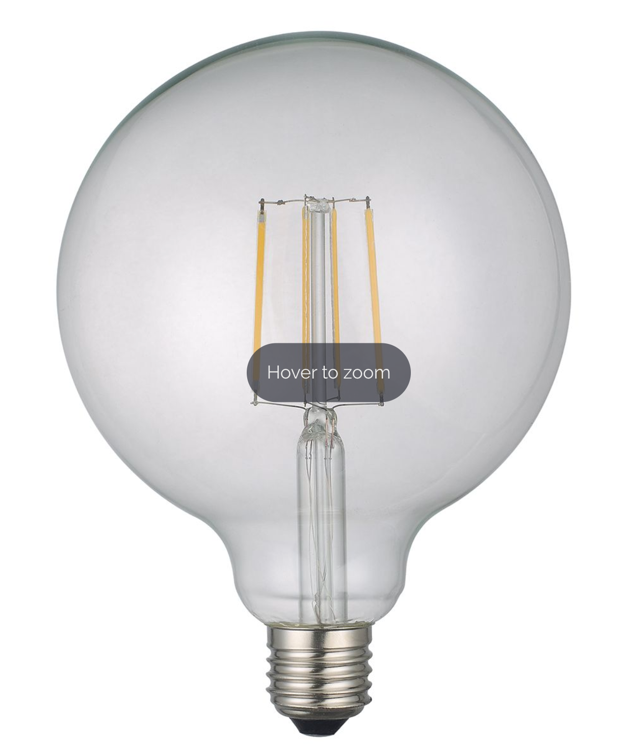 Large Clear Globe Lamp Warm White 6W LED E27 ID 9865