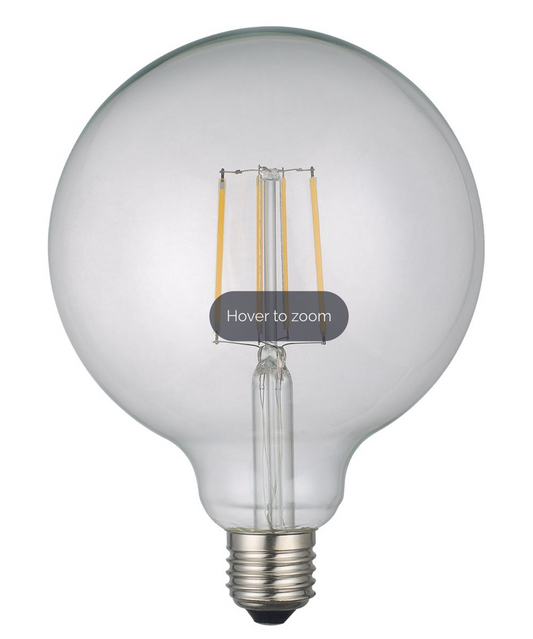 Large Clear Globe Lamp Warm White 6W LED E27 - ID 9865