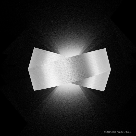 Grossmann Calimero Wall Light Aluminium - ID 6055 - EX-DISPLAY