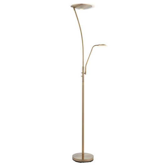 Brass uplighter floor 2024 lamp