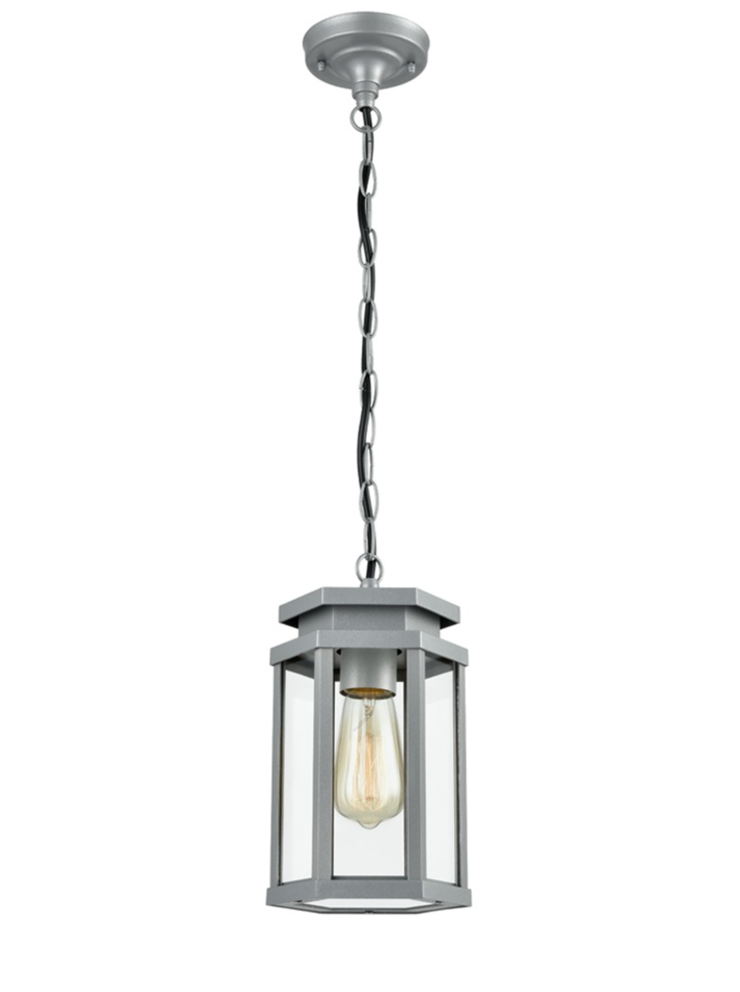 ESCO Silver Grey Outdoor Pendant Light ID 10778