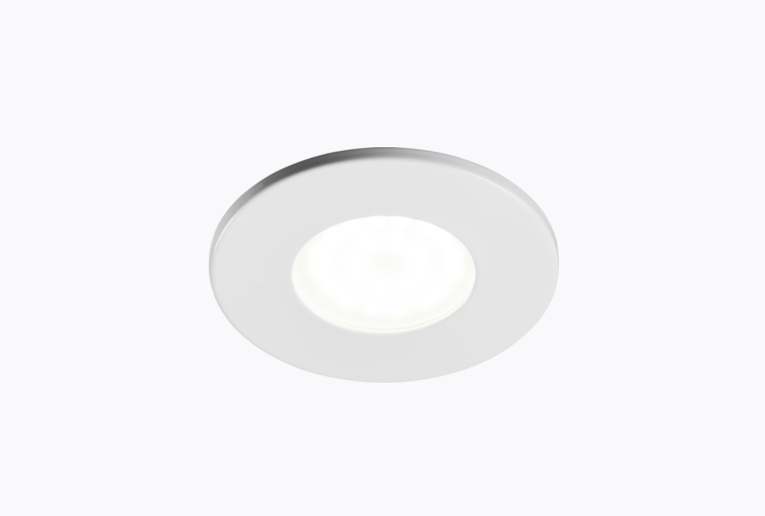 Fire Rated GU10 Downlight Fixed White  - ID 10917