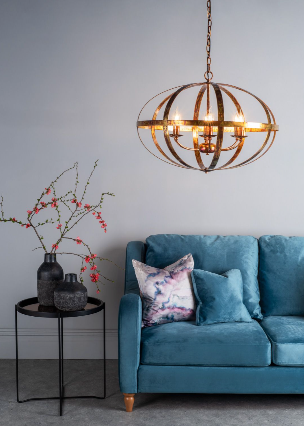 Raynes Park Copper Large Pendant - ID 7853