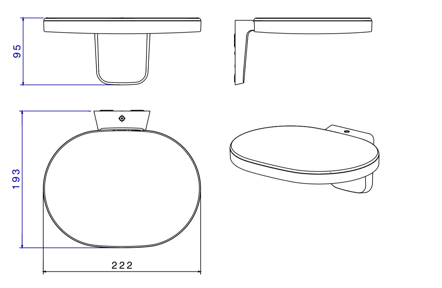 FLOS OPLIGHT W1 Wall Light - OPTIONS