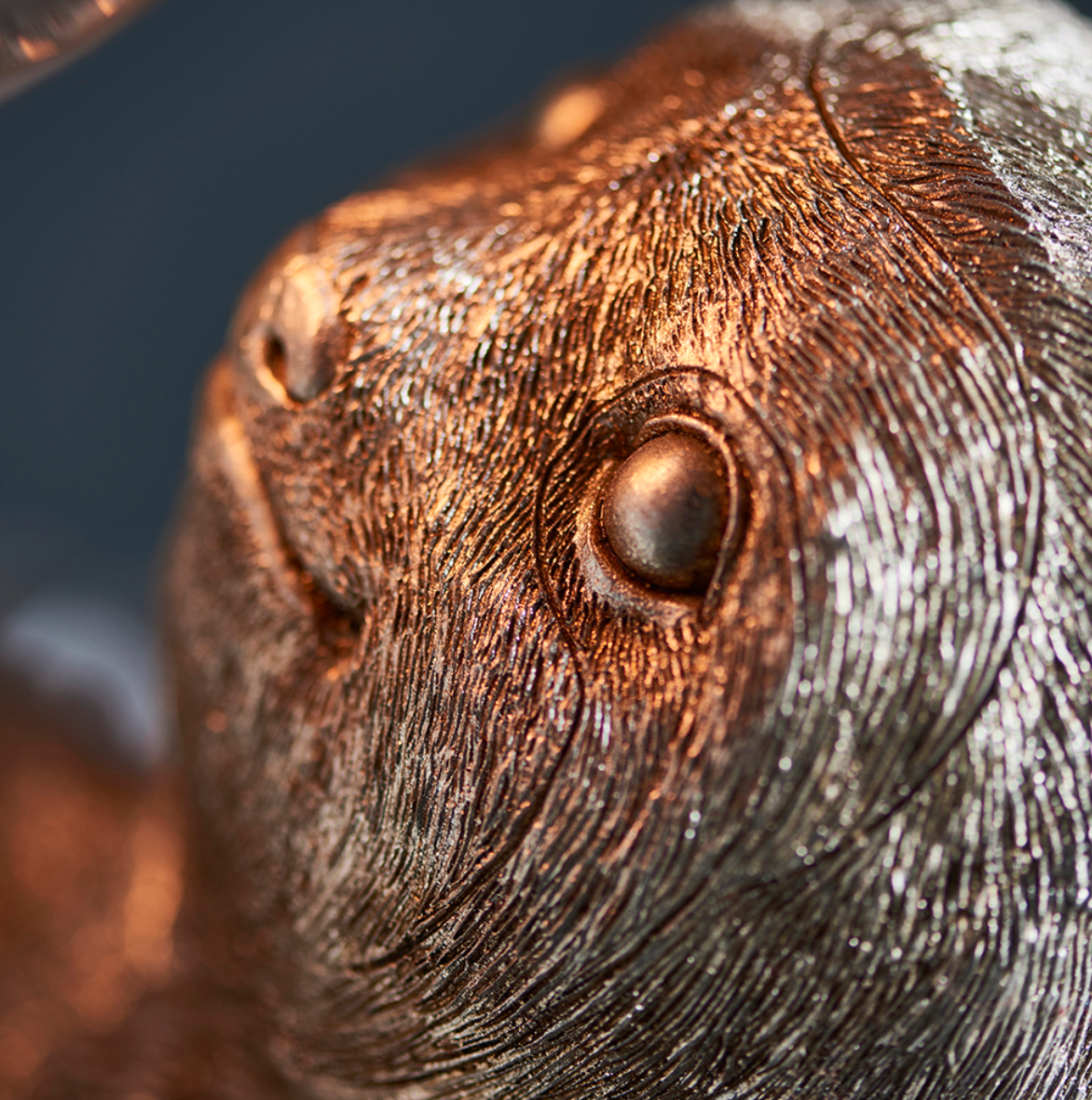 Vintage Silver Sloth Table Light - ID 11657