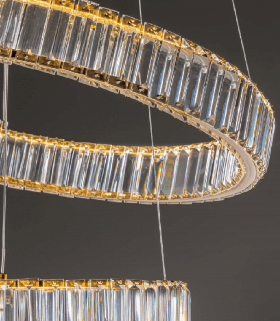 AUR Triple Hoop Gold Pendant - ID 11890