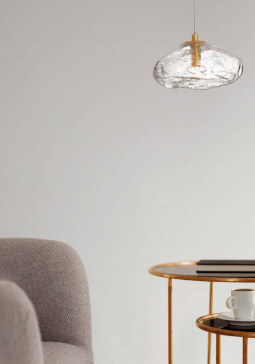 KIN Single Pendant Brass Gold 26cm - ID 11942