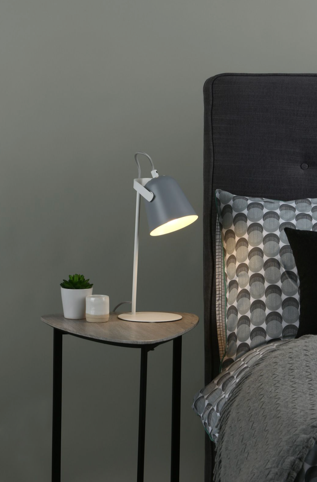 FIE Task Lamp, Soft MAtt Grey & White - ID 11994